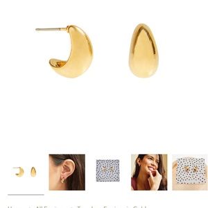 Teardrop Gold Earrings